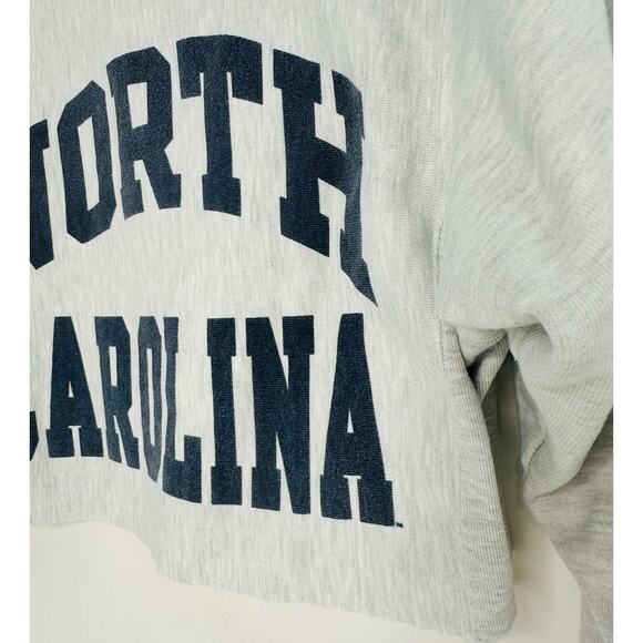 Champion Vintage North Carolina Relaxed Cropped Sweatshirt – Gray – Size Small - Picture 3 of 6